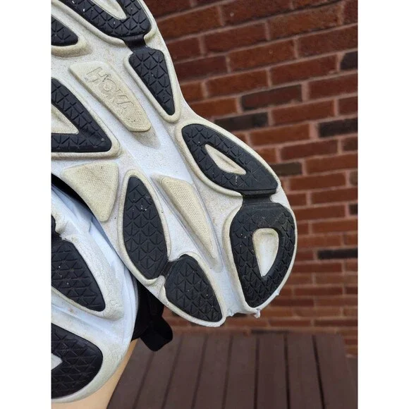 Hoka One One Bondi 8 Wide Sneakers Shoes Womens 10 D Black White 1127954 BWHT - Picture 7 of 8